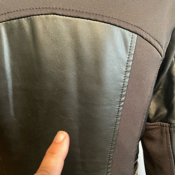 L’Atelier Black Vegan Leather Quilted Moto Jacket, Size Small, Biker Grunge Sexy - Picture 6 of 10